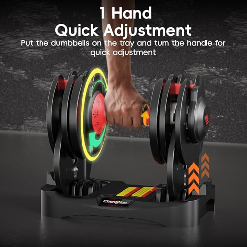 New Upgraded Adjustable Dumbbell Set of 2 (52.5 lbs/25 lbs), 15/9 Weights Dumbbell Set with Safe Locking System, Quick Adjustable Dumbbells For Men and Women Home Gym Workout with Anti-Slip Handle - color: 25LB-Pair