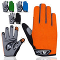 WFX Cycling Gloves Toddler Mountain Bike Handlebar Grips Gel Padding Full Finger Baseball Glove Workout Football Gloves Youth Boys 6-12 Kids Gardening Gloves MTB Gloves - color: Light, size: S (6-8) Years Kid