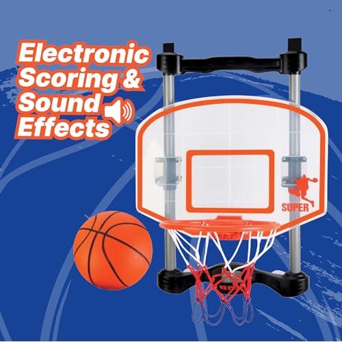 NSG Over The Door Basketball Hoop with Shot Clock, Electronic Scoring and Sound - style: Over The Door