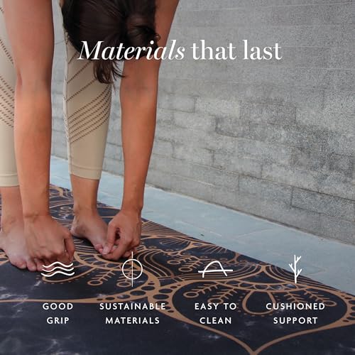 Shakti Warrior Sahasrara Yoga Mat - Artist Designed, Premium Printed mats, Non Slip, Great for Regular & Hot Yoga, Pilates and Workout (72 inch x 24 inch x 6mm Thick)
