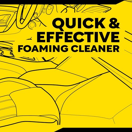 Meguiar's Foaming Floormat & Carpet Cleaner – Fabric, Floor Mat, All Weather Floor Mat & Carpet Cleaner Spray in One Product – Quickly and Effectively Remove Tough Stains, Dirt, and Grime, 16 oz