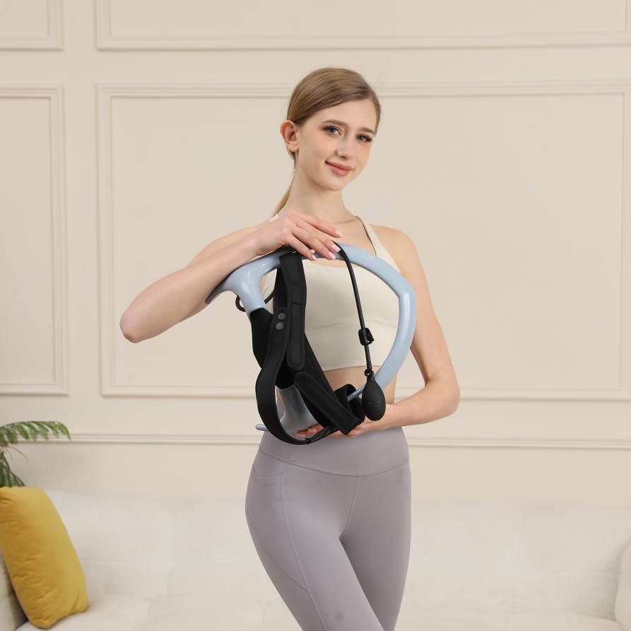 ECOGUN Posture Neck Exercising Cervical Spine Hydrator Pump - Relief for Stiffness, Restores Neck Curve - color: Blue