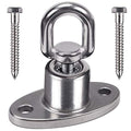 SELEWARE Silent Ball Bearing Swing Hangers, Heavy Duty 360° Rotate Swing Swivel Hook for Wooden Playground Yoga Hammock Chair Rope Punching Bag Porch Tire Web Swing Sets, 1200 Capacity - color: Ball Bearing Swing Hanger, 1 Pack