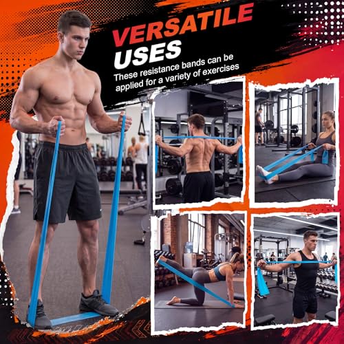 Lewtemi 14 Pcs Weighted Ropeless Battle Ropes Set Portable Cordless Battle Ropes Set Heavy Duty Exercise Equipment with Poster for Home Gym, HIIT Cardio and Weight Loss, Low-Impact Aerobic Training