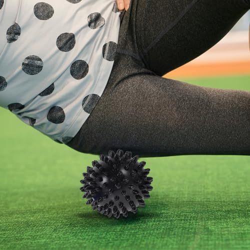 VILLCASE Peanut Rehabilitation Massager Hedgehog Massage Balls for Soles 2-Pack Foot Massage Balls Spiky Acupressure Roller for Feet Legs Shoulders Yoga Travel