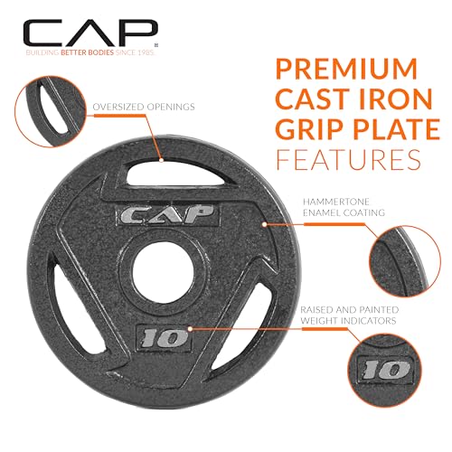 CAP Barbell 2-Inch Olympic Weight Plate | Multiple Options - size: 10 lb - Set of 4, style: Elite