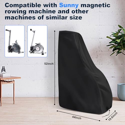 Rowing Machine Cover, Rower Outdoor Cover for Concept 2 Rowing Machine Waterproof Row Machine Cover for Hydrow Rowing Machine, Dustproof Fitness Equipment Protective Cover - size: 44"L×19.6"W×52" H
