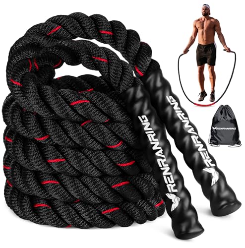 Weighted Jump Rope for Men and Women, 3lb 4lb 5lb Adult Heavy Skipping Rope, Jumprope for Fitness,Workout Equipment, Fitness Equipment for Home Gym Exercise,Improve Strength and Building Muscle - style: 3lb