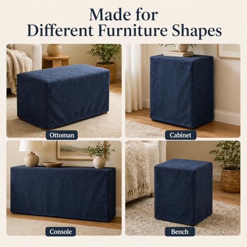 Custom Size Indoor Dust Cover, Cotton Linen Fabric Made to Measure Protector for Furniture, Printer, Coffee Machine, Cabinet, Chair & Appliance, Any Size & Shape - color: Cotton linen（Indoor）