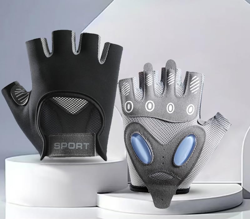 Women Workout Gloves Protection Dumbbell Glove Lightweight Breathable Glove - color: Black, size: Medium