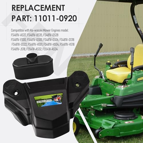 11011-0920 Air Filter Case Kit for Kaw-asaki FS481V FS541V FS600V Mower Engines - Black