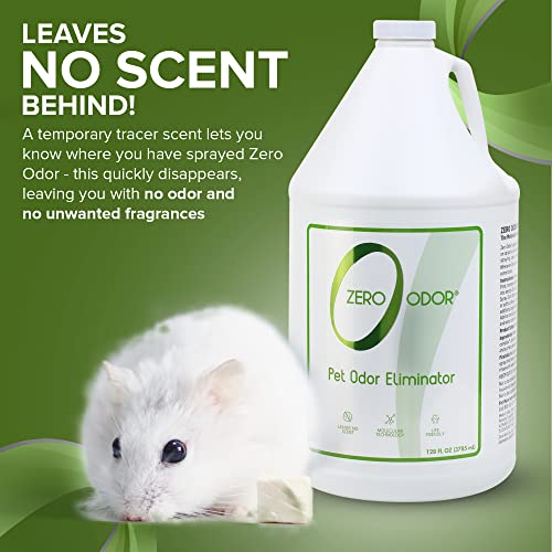 Zero Odor Pet Odor Eliminator, Air and Surface Odor Remover for Carpet, Furniture, and Pet Beds, Refill, 128 oz - size: 3785 ml (Pack of 1)