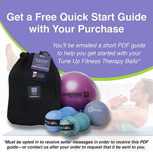 YOGA TUNE UP® Therapy Balls in Tote by Tune Up Fitness - Massage Balls for Trigger Point, Pressure Point & Myofascial Release - Use as Single or Peanut Ball for Pain Relief & Relaxation (Apple Green) - color: ['Apple Green'], size: ['2.5 Inch (Pack of 1)'