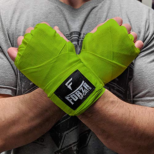 Forza Sports 180" Mexican Style Boxing and MMA Handwraps - color: Lime Green