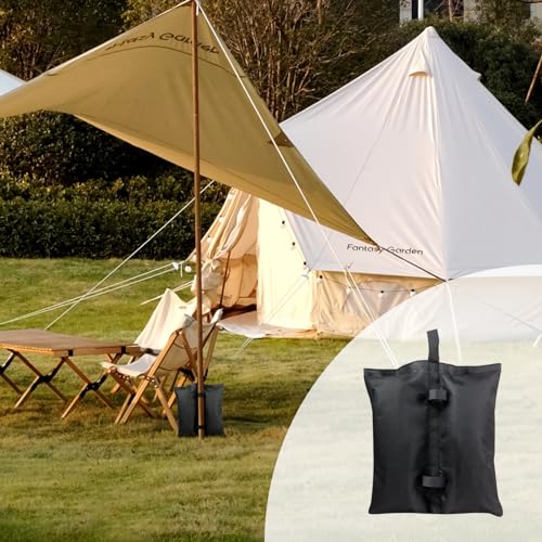 Canopy Weight Bags,4 Pack Heavy Duty Sand Pouch for Outdoor Gazebo Instant Shelter Pergola Tent,Empty Windproof Stabilizer Foot Weights - size: 13''x14''(4pcs)