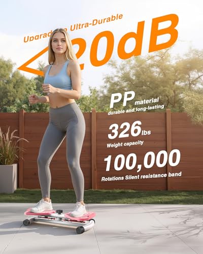 Waist Twister Machine Exercise, 326 lbs Ab Twister Board for Exercise, Home Gym, Balance Training & Fat Burning, Noiseless Workout Equipment for Women & Men - Twist Exercise Machine - color: Pink