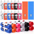 Tiamon 12 Pack Baseball Cooling Towels 40" x 12" Christian Bible Verse Towels Microfiber Softball Chilly Cool Wrap with Religious Cross for Baseball, Softball, Sports, Gym, Yoga, Running, Church Gifts