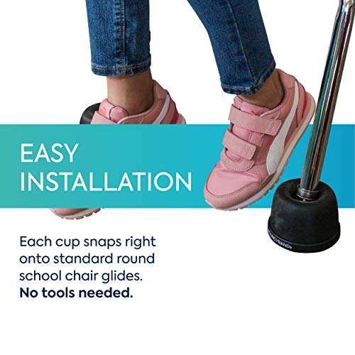 Bouncyband Wiggle Wobble Chair Feet – Transform a Standard School Chair into a Wobble Chair – Chair Feet for Classroom Help Improve Concentration and Calm Children Aged 3+ - size: 1 Count (Pack of 1)