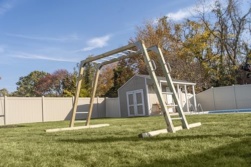 Jack and June DIY Monkey Bars Kit 12 Pack Heavy Duty and Durable Do It Yourself UV-Resistant Outdoor Fun for Kids 21 Inch in Length Powder Coated Finish Monkey Bars