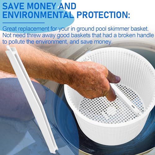 Pool Skimmer Basket Handle Replacement for Hayward Automatic Skimmers, SPX1082N2 Pool Handle Compatible with Hayward SP1082 SP1083 SP1084 SP1085 SP1086 Skimmer Basket - Inground Pool Skimmer Parts