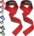 RDX Lifting Straps for Weightlifting –100% Cotton Heavy Duty Gym Wrist Strap with 5MM Neoprene Padding, 60CM Anti-Slip Hand Grip Wraps for Deadlifts Powerlifting Workouts Strength Training, Men Women - color: Dotted Red