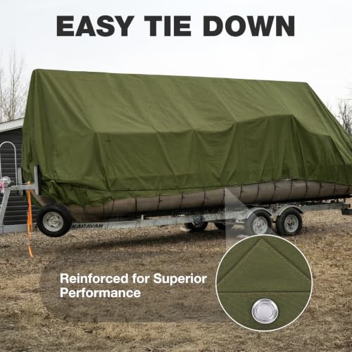 Winpull Heavy Duty Canvas Tarp 6x8 ft, 12oz (350 GSM) Cotton Canvas Water-Resistant Tarp with Rustproof Grommets, Tear-Resistant Outdoor Cover for Wood Piles, Camping, Trailer & Equipment - color: Olive Green, size: 6'x8'
