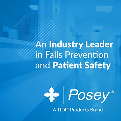 Posey 6537Q Transfer Belt, Black with Green Economy Model – Extra-Wide Soft Nylon – Washable Walking Belt & Gait Transfer Belt – Medical Supplies for Nurses, Therapists & Home Care Caregivers (6537Q)