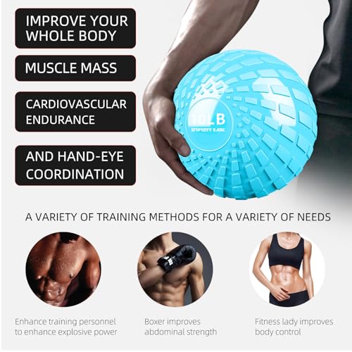 Medicine Ball 8, 10 lbs Slam Ball Weighted Balls for Exercise Strength and Crossfit Workout - color: Dynamic Green, size: 10 LB