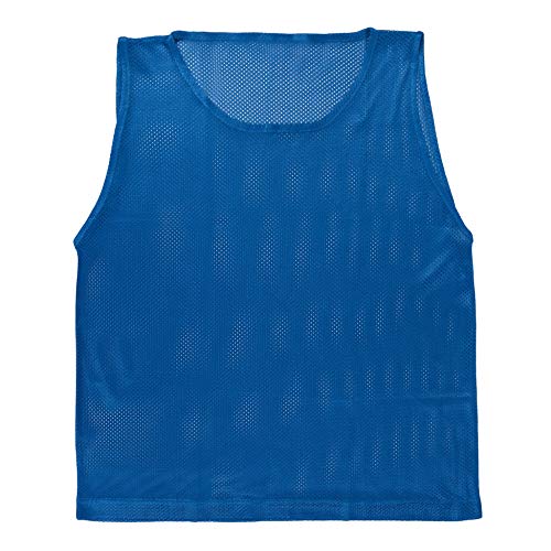 Athllete LITEMESH Pinnies (Set of 12/24 Practice Vests) Youth Pinnies, Pennies for Sports Youth, and Scrimmage Vests - color: 12-red + 12-blue, size: Teen/Adult