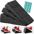 Squat Wedge Block Set of 3/5 - 960 LBS Capacity - Slant Board for Calf Stretching with 5 Stackable Angles - Calf Stretcher Slant Board - Workout Equipment - EPP Material for Exercise Equipment & Physical Therapy - color: Classic&Black