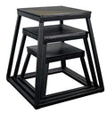 Ader Plyometric Platform Box Set- 12", 18" & 24" Black