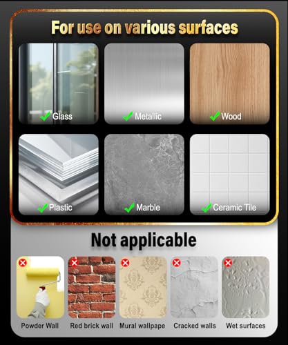 PHIXBEAR Hook and Loop Strips with Super Adhesive Heavy Duty, Heat Resistant Waterproof, 4 Sets 3.6"x2" Square & 8 Sets 2" Round, Car Mats Outdoor or Indoor Use