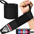 RDX Wrist Wraps for Weightlifting (Pair), IPL USPA Approved, Elasticated 18” Cotton Straps Support with Thumb Loop, Gym Wrap for Weight Lifting Powerlifting Competition Strength Training Bodybuilding - color: Black