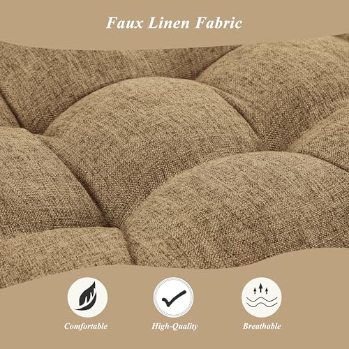 Indoor Bench Cushion for Indoor Furniture 48"x19" Taupe 1 Pc | Thick, Stay in Place, Textured Fabric, for Entryway Window Shoe Storage and Kitchen Bench, Comfort Sitting, Upgrade Decor - color: Taupe