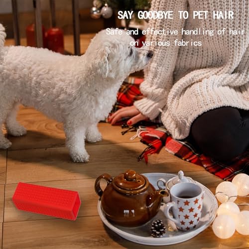 2pcs Pet Dog Cat Hair Remover, Pet Hair Removal Tool, Hollow Cleaner Brush for car，Interior, Furniture, Sofa (orangeblue) - color: orangeblue