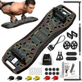 LALAHIGH Push Up Board,36 in 1 Home Gym Equipment with Ab Roller Wheel & Resistance Bands, Portable Foldable Workout Board for Full Body Strength Training Men Women,Gift for Boyfriend