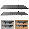 2-Pack 1.97x2.95ft Adjustable Garage Wall Shelving,800 lb Load Capacity Heavy Duty Wall Mounted Storage Shelf，Metal Floating Shelves for Garage，Used in basements, Storage Rooms, Work Areas - size: 2-Pack 1.97x2.95ft