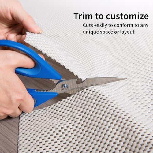 Non Slip Rug Pad Gripper 4 x 6 Feet Extra Thick Carpet Pads, Anti Carpet Rug Mats for Area Rugs and Hardwood Floors, Keep Area Rugs Safe and in Place - size: 4' x 6'