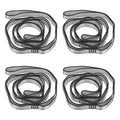 PATIKIL Daisy Chain Straps, Strong Climbing Strap Adjustable Nylon Chain Sling with Loops for Aerial Yoga Hammock Swing - color: Gray, size: 51 Inch
