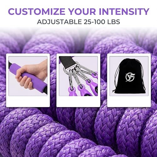 Foot Pedal Resistance Band, 4-Tube Pedal Puller with Handles | Upgraded, Adjustable, Multifunction Home Gym Equipment, Full Body Workout, Yoga, Pilates