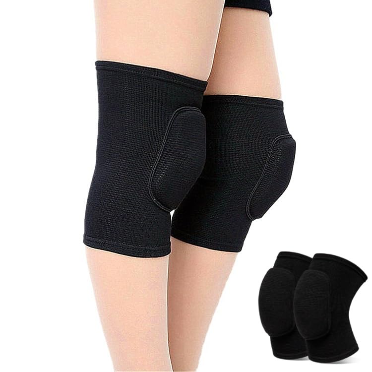 Knee Pads for Women & Girls, Volleyball Knee Pads Soft Breathable Elastic Knee Brace for Dancing Football Yoga Basketball Skating, Protective Knee Support for Adults (Large) - size: Large