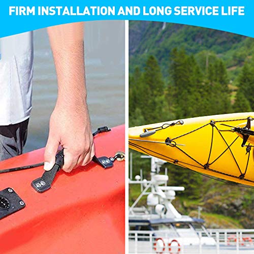 HLOGREE Kayak Handles 2/4 Pack,Kayak Carry Handle with Rivets,Kayak Replacement Handles,Kayak Handles for Emotion/Pelican/Hobie/Lifetime/sit on top/Ocean/Wilderness Accessories,Kayak Parts - color: Gray - 4PCS Kayak Handles
