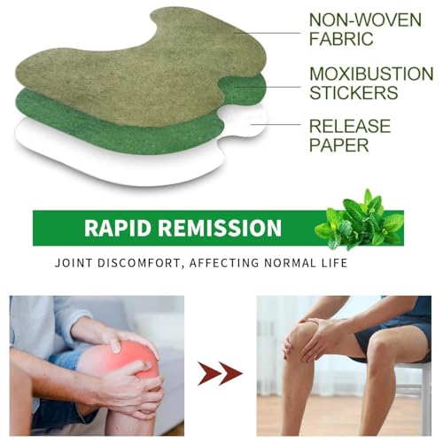 Natural Knee Joint Patches, Herbal Patch Pad Balance,Mugwort Herbal Knee Patches,Long-Lasting Knee Comfort, Knee Joint Relief Patches (patch40pc) - size: patch40pc