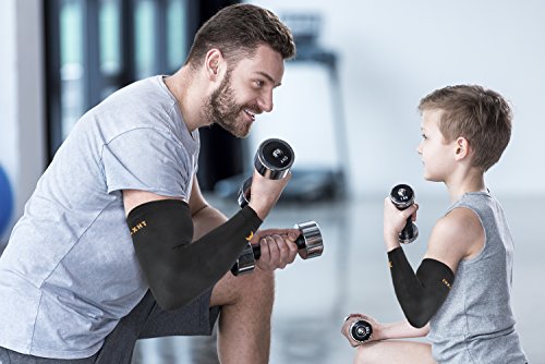 THX4COPPER Elbow Compression Sleeve(2 Pieces)-Copper Infused Support –Guaranteed Recovery Copper Elbow Brace-Idea for Workouts, Sports, Golfers, Tennis Elbow, Arthritis, Tendonitis-X-Large - size: X-Large (Pack of 2)