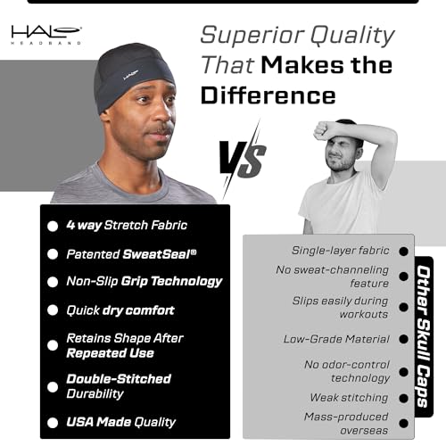 Halo Headband Bandit - 4" Wide Pullover Sweatband Running Headband Men Women Absorbent Soft Comfortable.Channels Sweat Out of Your Eyes Keeps Hair in Place No-Slip - color: Fire