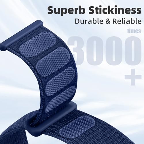 Sport Loop Band Compatible with Apple Watch Bands for Women 44mm 46mm 45mm 49mm 42mm 38mm 40mm 41mm men,Stretch Adjustable Braided Nylon Straps for iWatch Series 11/10/9/8/7/6/5/4/3/2/1/SE/Ultra - color: A-Darkblue, size: 44mm/45mm/46mm/49mm/(42mm-series