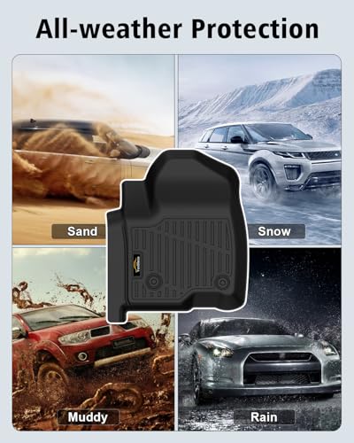 Floor Mats 2019-2025 2026 for Chevy Silverado/GMC Sierra 1500, 2020-2026 2500HD/3500HD (Crew Cab Only, Fit with Rear Under-Seat Storage All Weather TPE Floor Liner (Not 2nd Row Plastic Storage/NO EV) - size: For Chevy Silverado/GMC Sierra 2019-2026