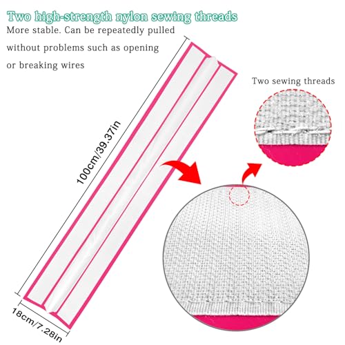 GLANT 3ft/6ft Air Mat Tumble Track Connector Tape for Inflatable Tumbling Gymnastic/Yoga/Camping White（NEW） (40) - color: Pink