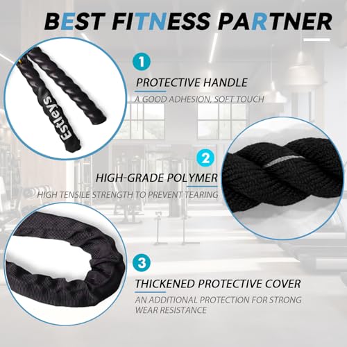 5lb Weighted Jump Rope for Men and Women, Adult Heavy Skipping Rope, Heavy Jump Ropes for Home Workout, Weight Loss, Shaping Body, Total Body Workout Equipment (Black Grey) - color: Black Grey