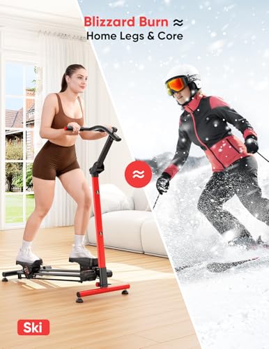 YOLEO Adjustable Resistance Stair Steppers for Exercise at Home, Folding Cardio Stairmaster with 3 Workout Modes & Oversized Pedal,90% Pre-Assembled Stair Climber with Handlebar for Full Body Workout - color: V2.0 Basic Stair Stepper